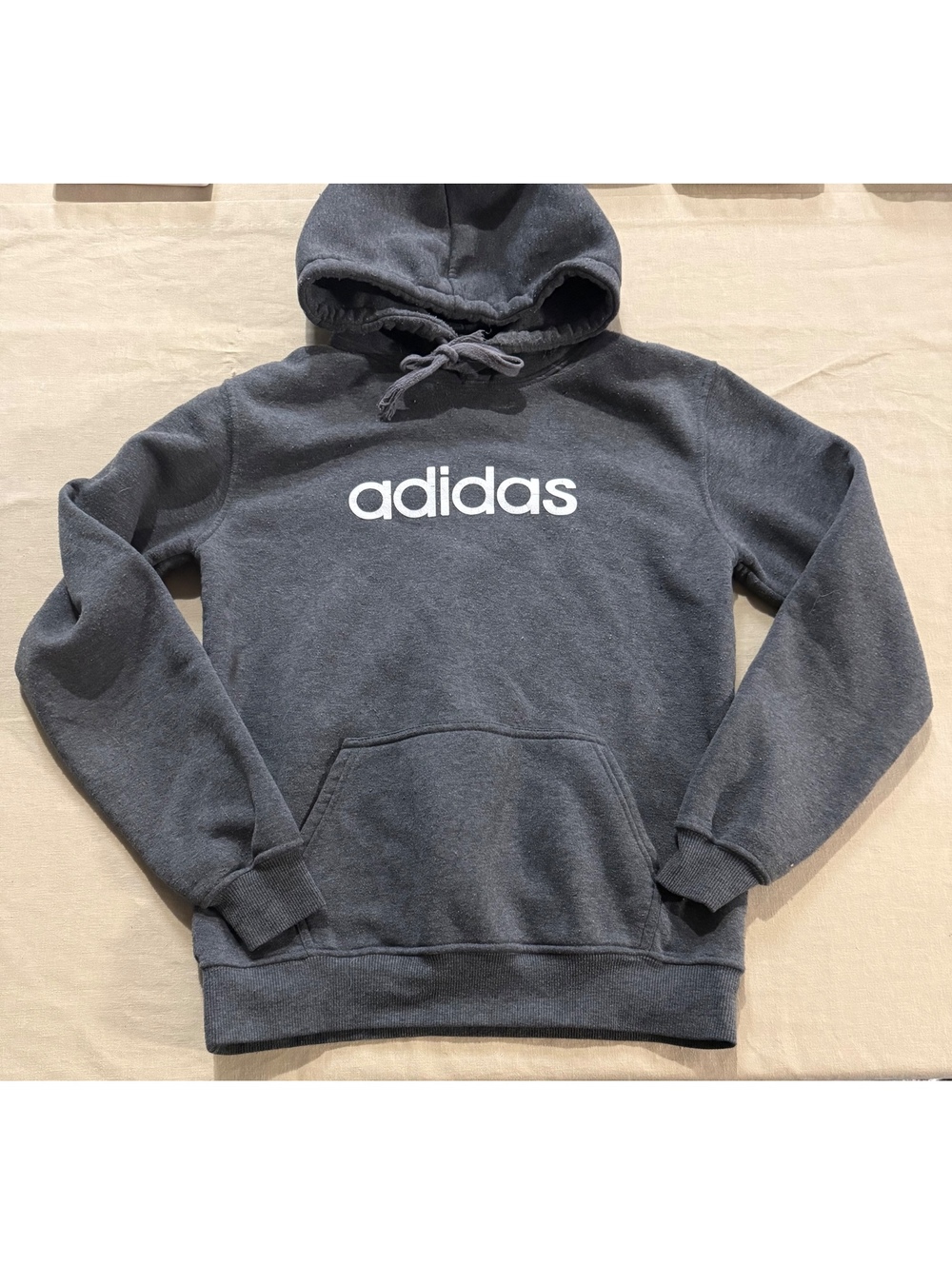 Vintage adidas gray pullover hoodie